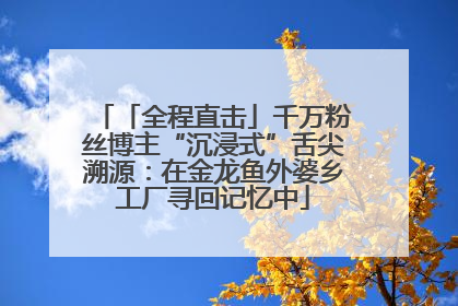 「全程直击」千万粉丝博主“沉浸式”舌尖溯源：在金龙鱼外婆乡工厂寻回记忆中