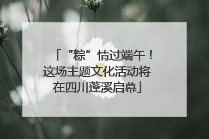 “粽”情过端午！这场主题文化活动将在四川蓬溪启幕