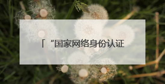 “国家网络身份认证”来了！申领攻略→