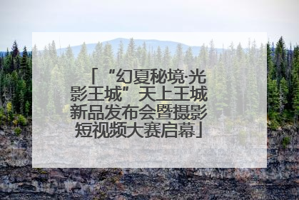 “幻夏秘境·光影王城”天上王城新品发布会暨摄影短视频大赛启幕