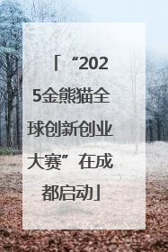 “2025金熊猫全球创新创业大赛”在成都启动