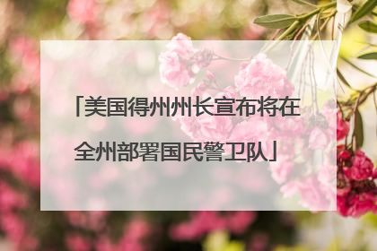 美国得州州长宣布将在全州部署国民警卫队