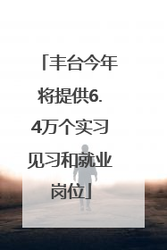 丰台今年将提供6.4万个实习见习和就业岗位