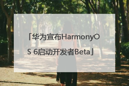 华为宣布HarmonyOS 6启动开发者Beta
