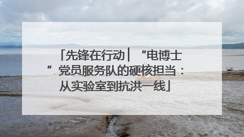 先锋在行动 ▏“电博士”党员服务队的硬核担当：从实验室到抗洪一线