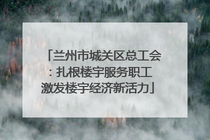 兰州市城关区总工会：扎根楼宇服务职工 激发楼宇经济新活力