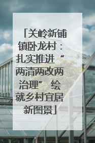 关岭新铺镇卧龙村：扎实推进“两清两改两治理” 绘就乡村宜居新图景