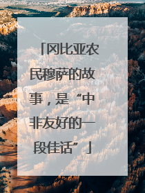冈比亚农民穆萨的故事，是“中非友好的一段佳话”