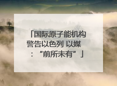 国际原子能机构警告以色列 以媒：“前所未有”