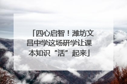 四心启智！潍坊文昌中学这场研学让课本知识“活”起来