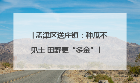 孟津区送庄镇：种瓜不见土 田野更“多金”