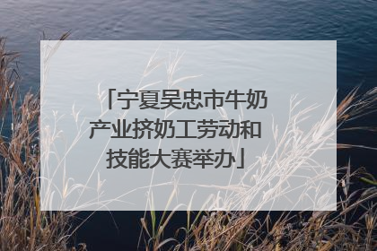 宁夏吴忠市牛奶产业挤奶工劳动和技能大赛举办