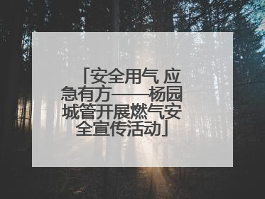 安全用气 应急有方——杨园城管开展燃气安全宣传活动