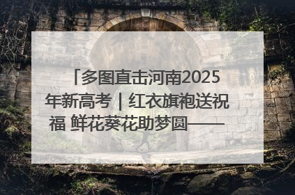 多图直击河南2025年新高考｜红衣旗袍送祝福 鲜花葵花助梦圆——尉氏县高考暖心送考