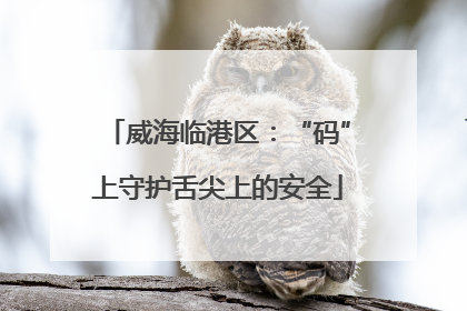 威海临港区：“码”上守护舌尖上的安全