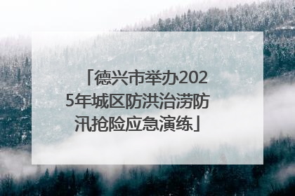 德兴市举办2025年城区防洪治涝防汛抢险应急演练