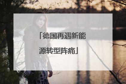 德国再遇新能源转型阵痛