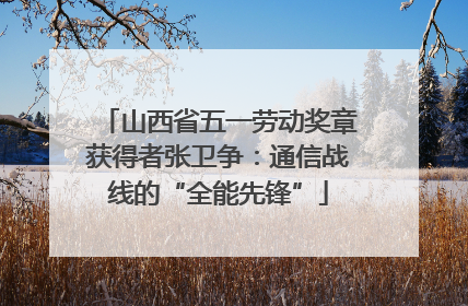 山西省五一劳动奖章获得者张卫争：通信战线的“全能先锋”