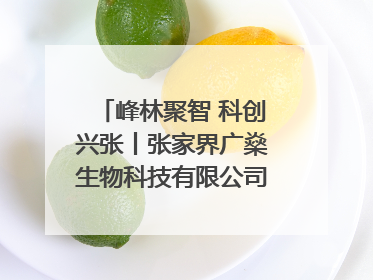 峰林聚智 科创兴张丨张家界广燊生物科技有限公司博士创新站：立足生态优势 激活“绿色宝藏”
