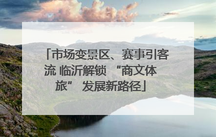 市场变景区、赛事引客流 临沂解锁 “商文体旅” 发展新路径