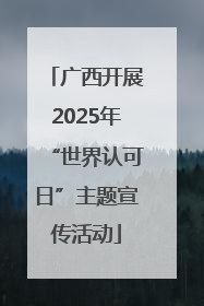广西开展2025年“世界认可日”主题宣传活动