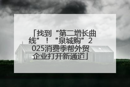 找到“第二增长曲线”！“泉城购”2025消费季帮外贸企业打开新通道