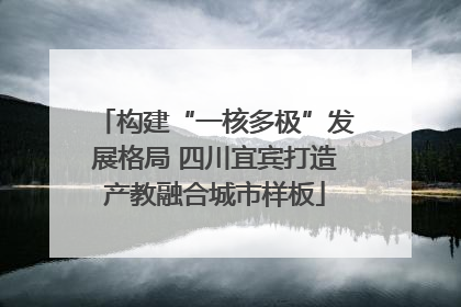 构建“一核多极”发展格局 四川宜宾打造产教融合城市样板
