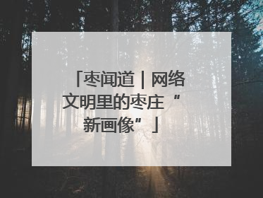 枣闻道｜网络文明里的枣庄“新画像”