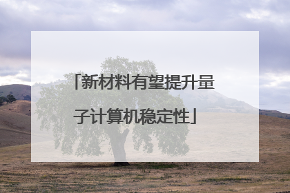 新材料有望提升量子计算机稳定性
