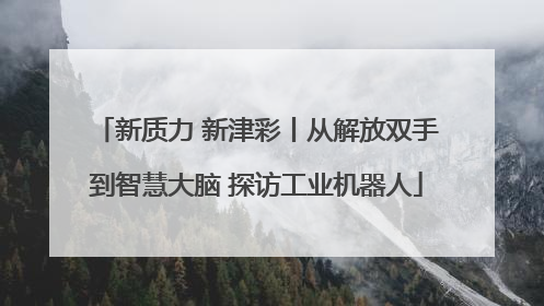 新质力 新津彩丨从解放双手到智慧大脑 探访工业机器人