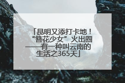 昆明又添打卡地！“簪花少女”火出圈——有一种叫云南的生活之365天