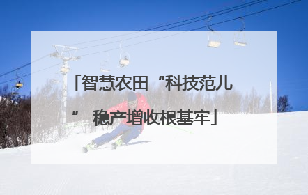 智慧农田“科技范儿” 稳产增收根基牢