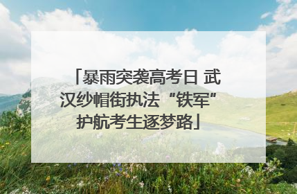 暴雨突袭高考日 武汉纱帽街执法“铁军”护航考生逐梦路