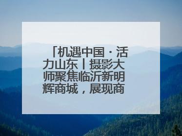 机遇中国・活力山东丨摄影大师聚焦临沂新明辉商城，展现商贸物流新风貌