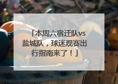 本周六宿迁队vs盐城队，球迷观赛出行指南来了！