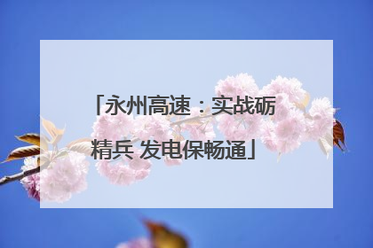 永州高速：实战砺精兵 发电保畅通