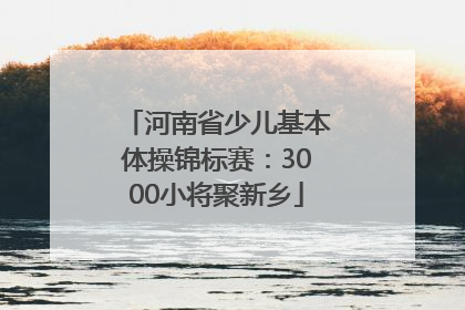 河南省少儿基本体操锦标赛：3000小将聚新乡