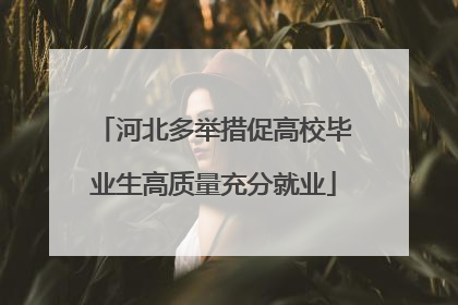 河北多举措促高校毕业生高质量充分就业