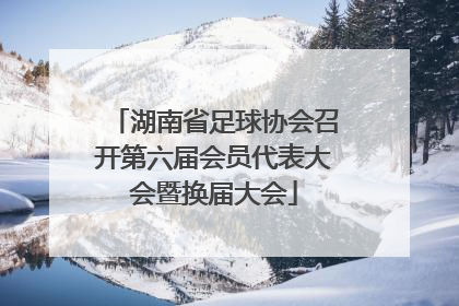 湖南省足球协会召开第六届会员代表大会暨换届大会