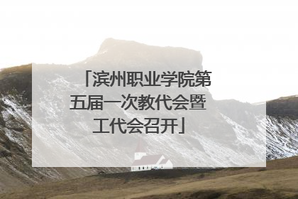滨州职业学院第五届一次教代会暨工代会召开