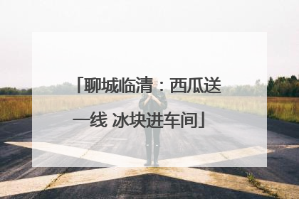 聊城临清：西瓜送一线 冰块进车间