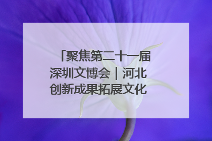 聚焦第二十一届深圳文博会｜河北创新成果拓展文化产业“朋友圈”