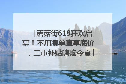 蘑菇街618狂欢启幕！不用凑单直享底价，三重补贴嗨购今夏