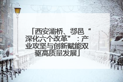 西安灞桥、鄠邑“深化六个改革”：产业攻坚与创新赋能双驱高质量发展