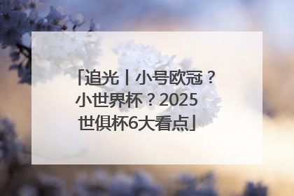 追光丨小号欧冠？小世界杯？2025世俱杯6大看点