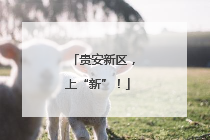 贵安新区，上“新”！
