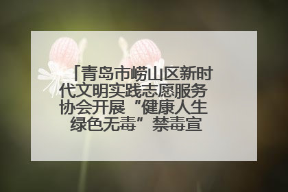 青岛市崂山区新时代文明实践志愿服务协会开展“健康人生 绿色无毒”禁毒宣传文明实践活动