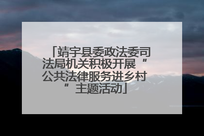 靖宇县委政法委司法局机关积极开展“公共法律服务进乡村”主题活动