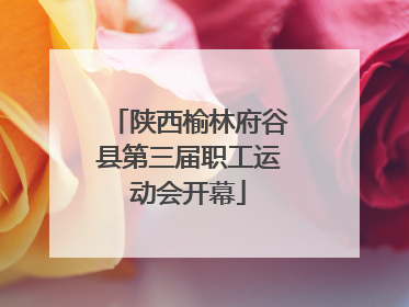 陕西榆林府谷县第三届职工运动会开幕