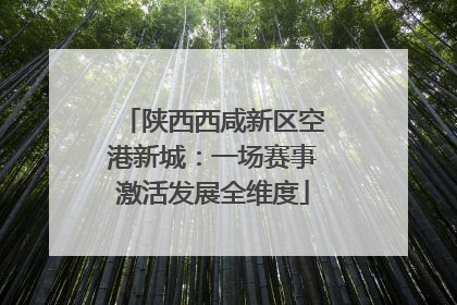 陕西西咸新区空港新城：一场赛事激活发展全维度